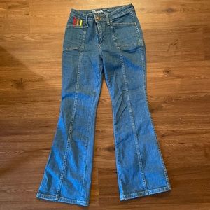 Wrangler X Modcloth Rainbow Flare Jeans - Size 6